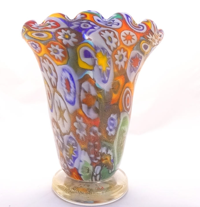 Murano Glass Murrine vase